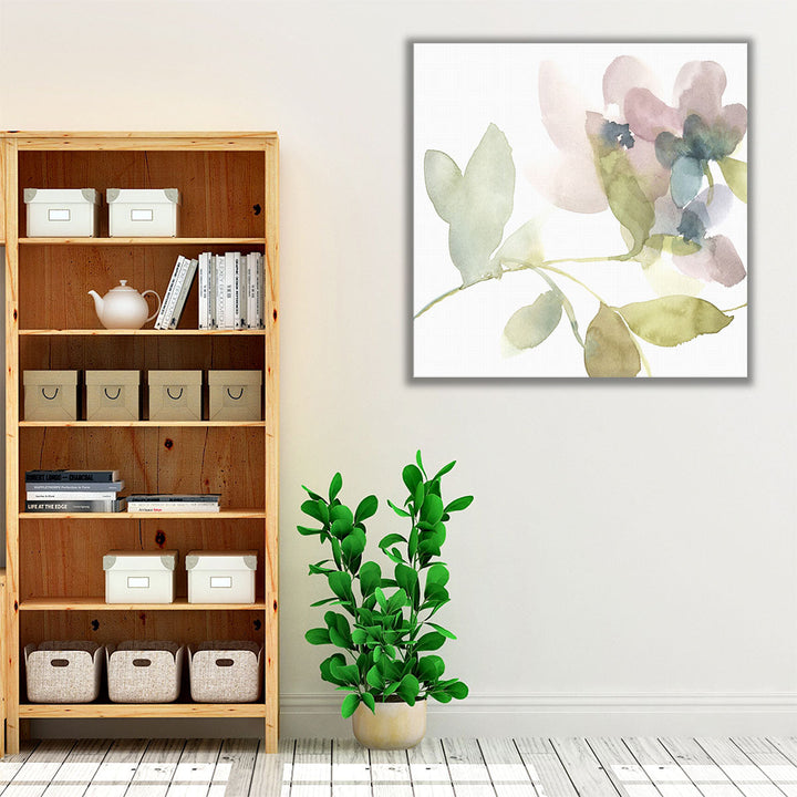 Sweet Petals and Leaves II - Canvas Print Wall Art