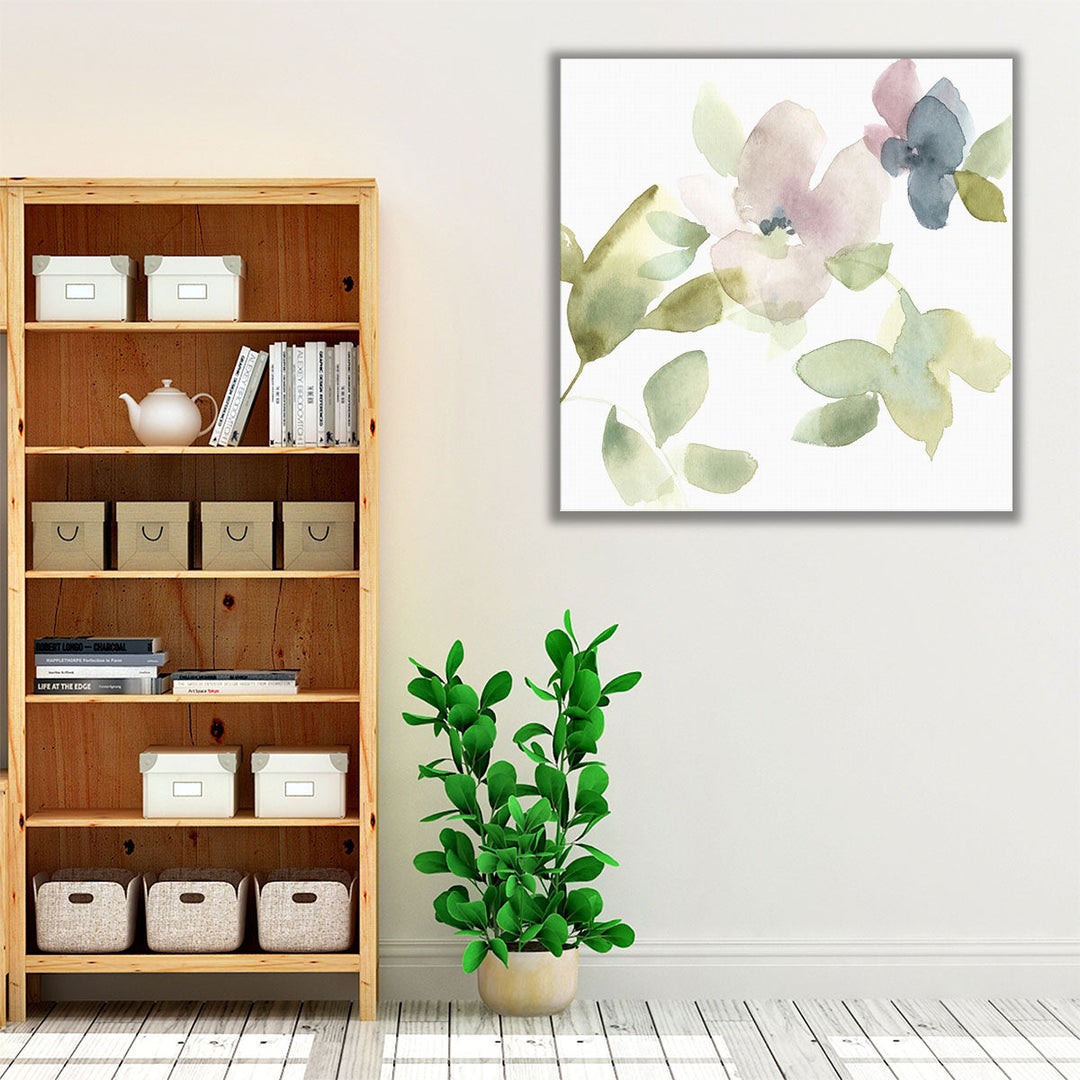 Sweet Petals and Leaves III - Canvas Print Wall Art