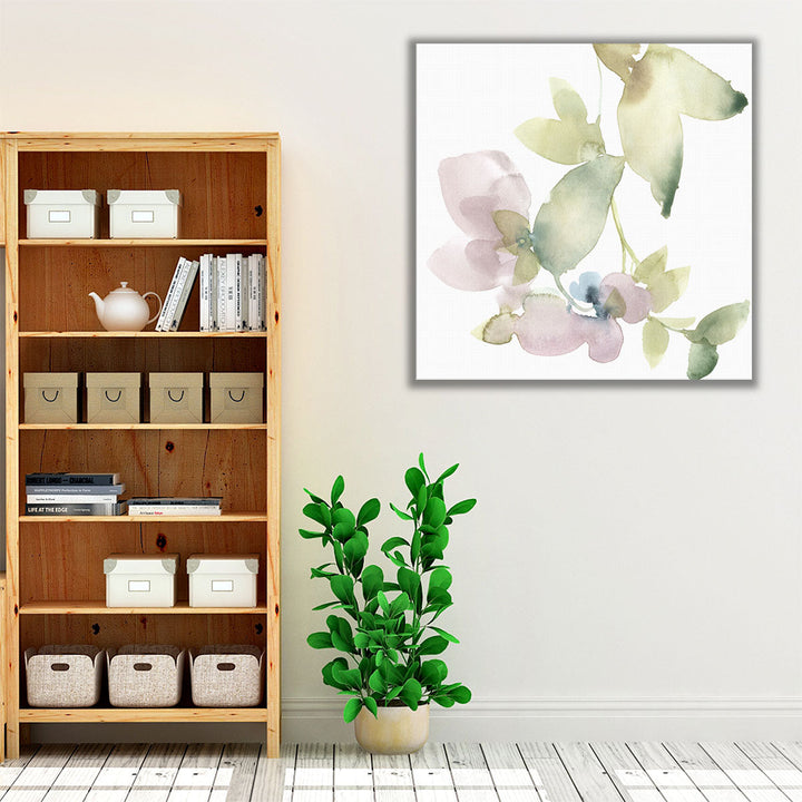 Sweet Petals and Leaves V - Canvas Print Wall Art