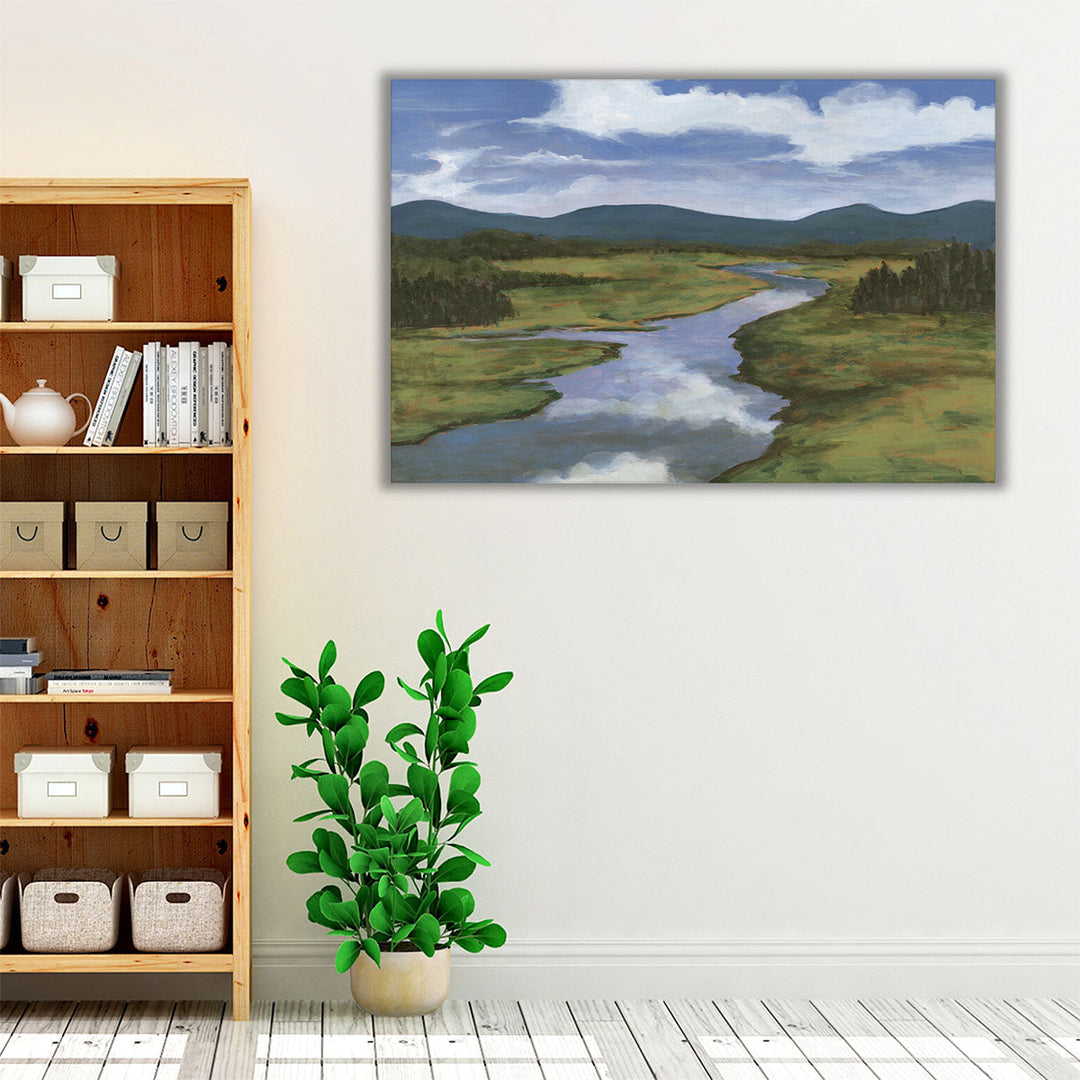 Blue Mountain Reflections I - Canvas Print Wall Art