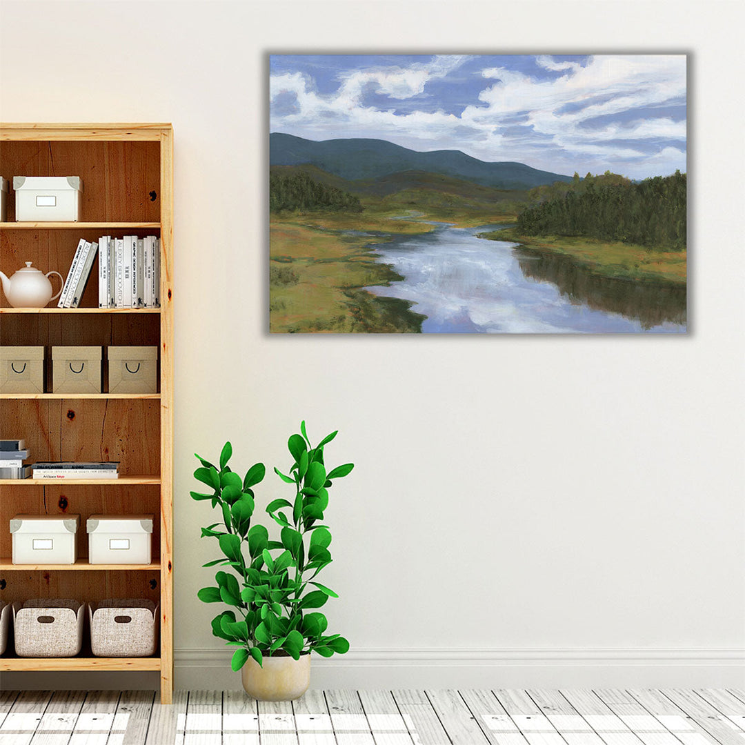 Blue Mountain Reflections II - Canvas Print Wall Art