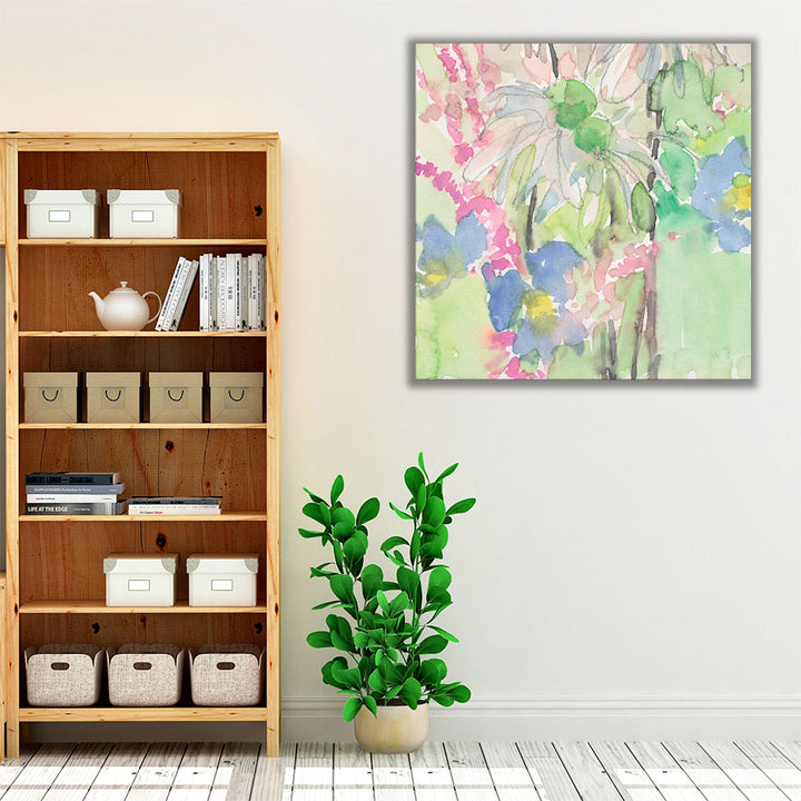 Watercolor Floral Accent I - Canvas Print Wall Art