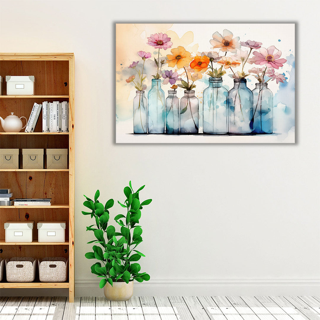 Vintage Floral Bloom 2 - Canvas Print Wall Art