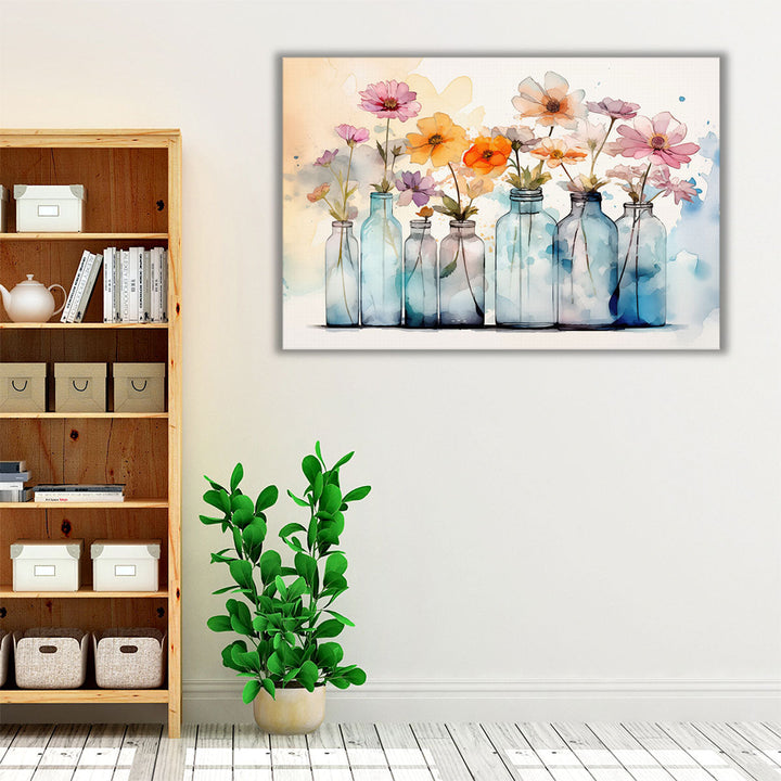 Vintage Floral Bloom 2 - Canvas Print Wall Art