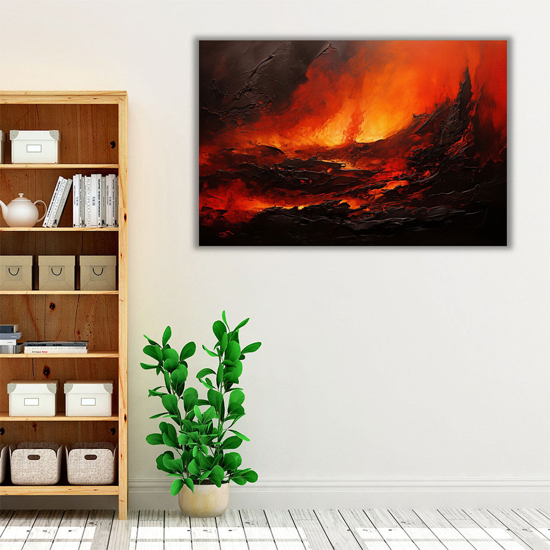 Angry Volcano - Canvas Print Wall Art