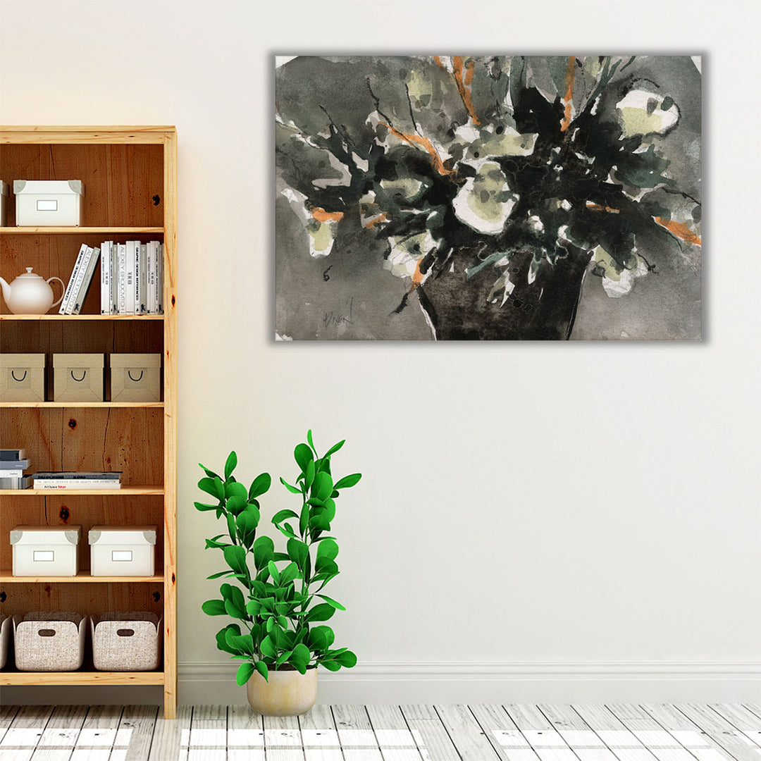 Dark Flower Aesthetic  I - Canvas Print Wall Art