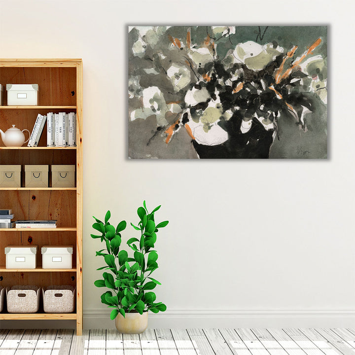 Dark Flower Aesthetic  II - Canvas Print Wall Art