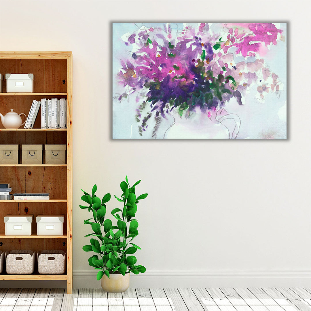 Floral in Pitcher II - Canvas Print Wall Art