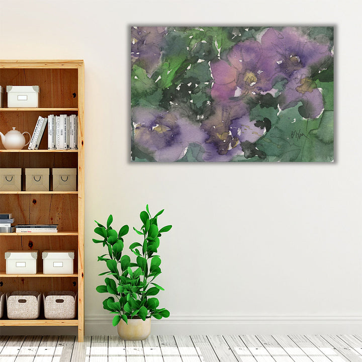 Language of Violets I - Canvas Print Wall Art