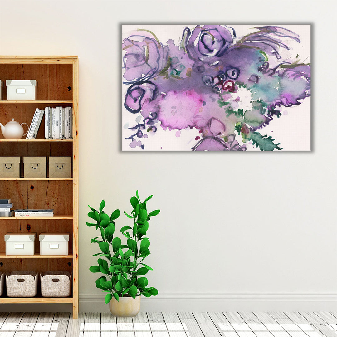 Lavender Floral Splendor II - Canvas Print Wall Art