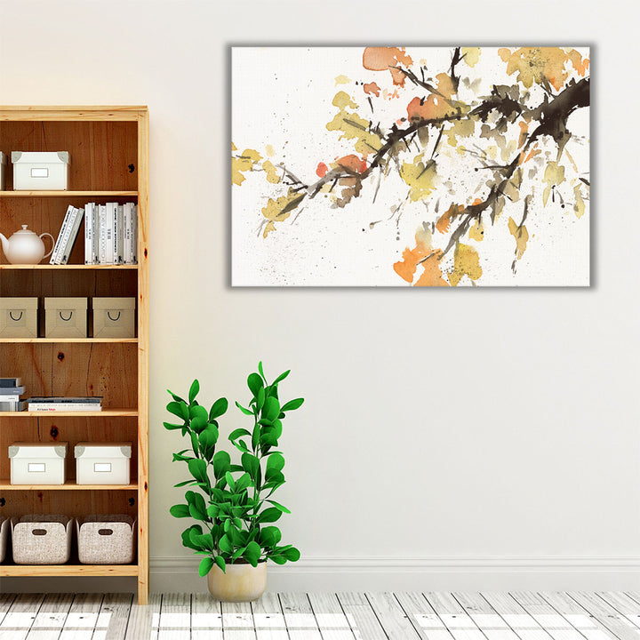 Watercolor Tree Branch II - Canvas Print Wall Art