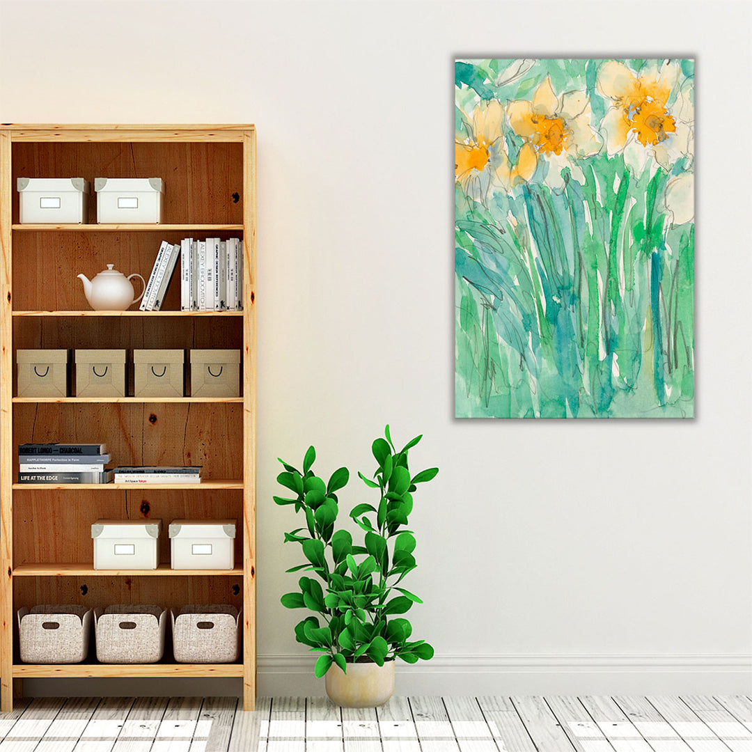 Daffodils Stems I - Canvas Print Wall Art