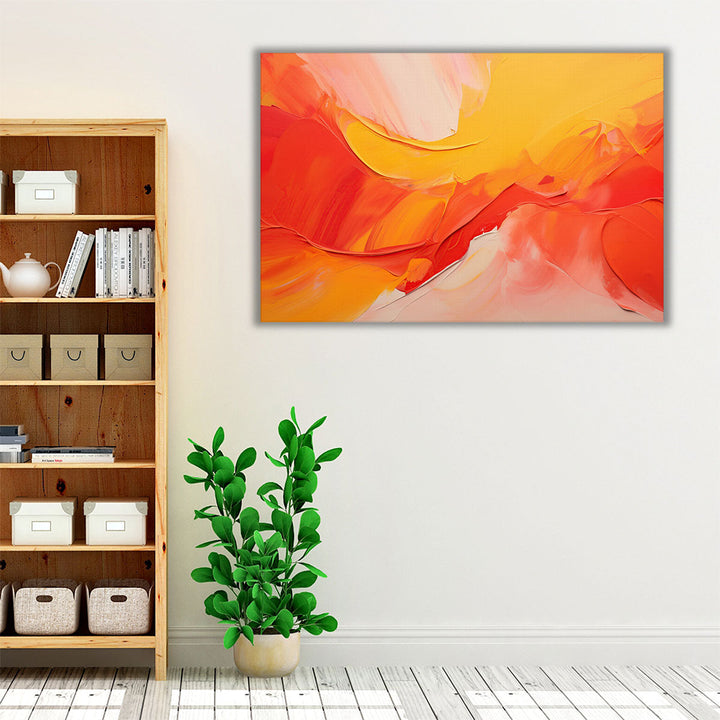 Peaceful Firewave - Canvas Print Wall Art