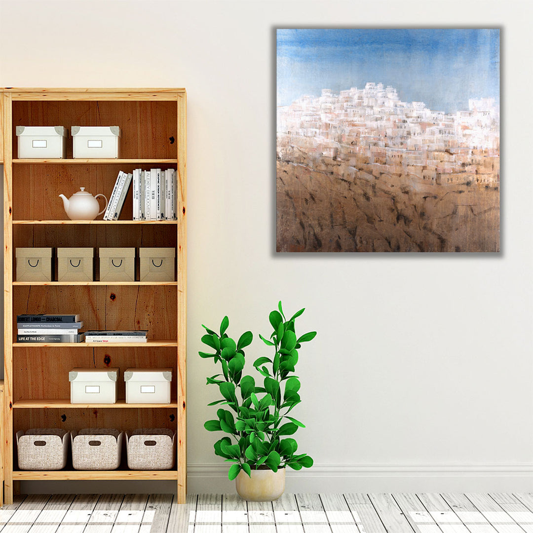 Hilltop Village I - Canvas Print Wall Art