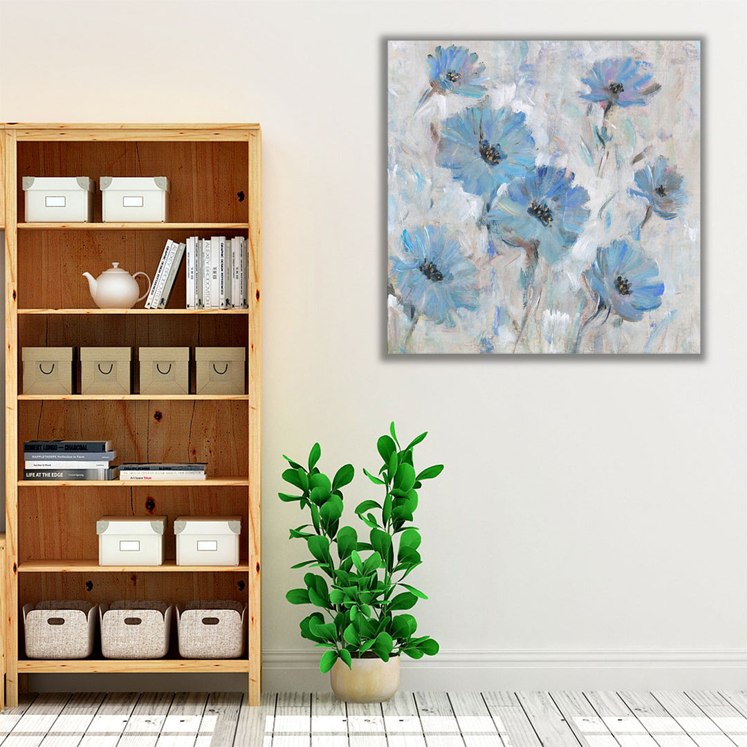 Mix Blue Flowers I - Canvas Print Wall Art