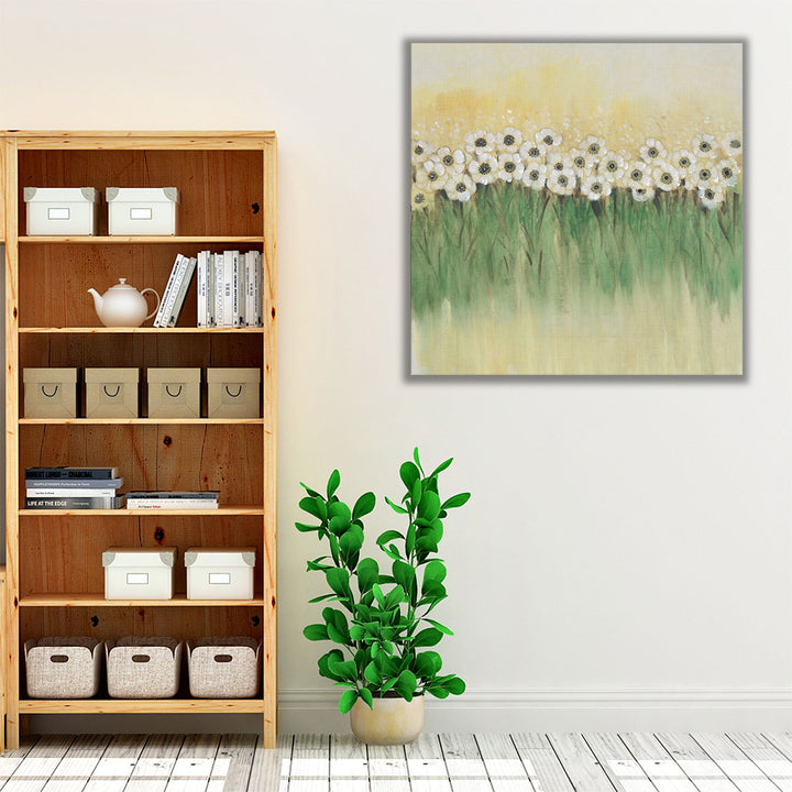 Rows of Flowers I - Canvas Print Wall Art