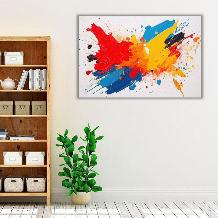 Energetic Colorburst - Canvas Print Wall Art