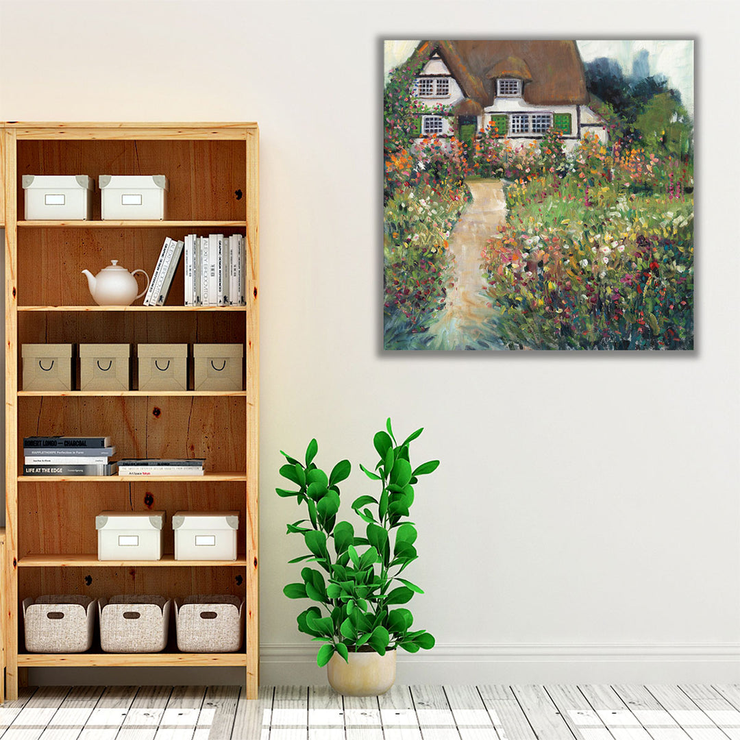 Garden Cottage II - Canvas Print Wall Art