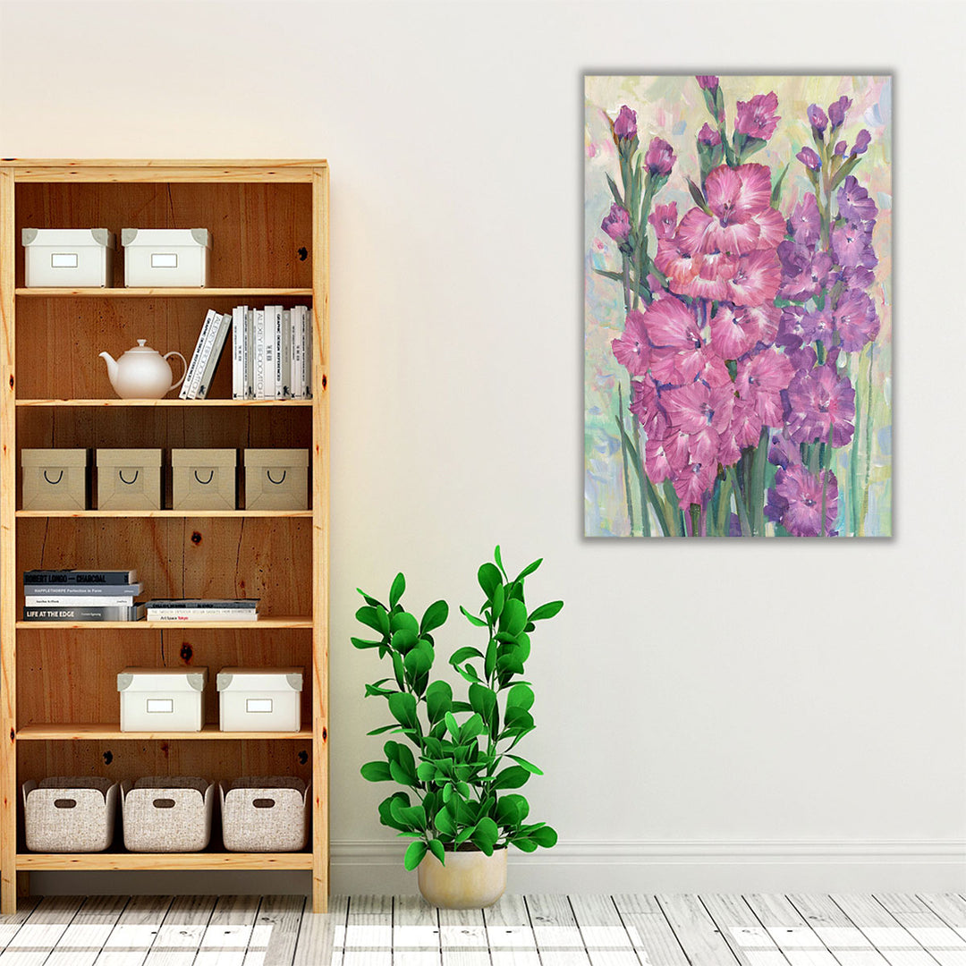 Gladiolas Blooming I - Canvas Print Wall Art