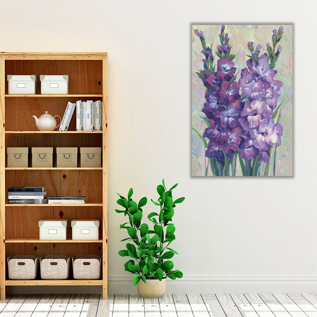 Gladiolas Blooming II - Canvas Print Wall Art