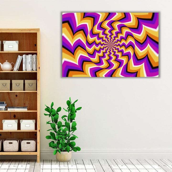 Psychedelic Hypnotic Surreal Abstract Art - An Optical Illusion - Canvas Print Wall Art