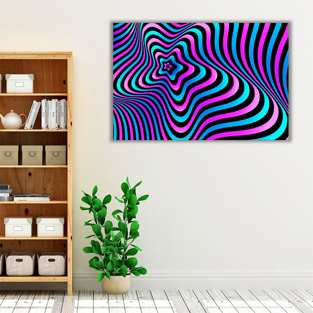 Psychedelic Hypnotic Opt Abstract Art - Canvas Print Wall Art