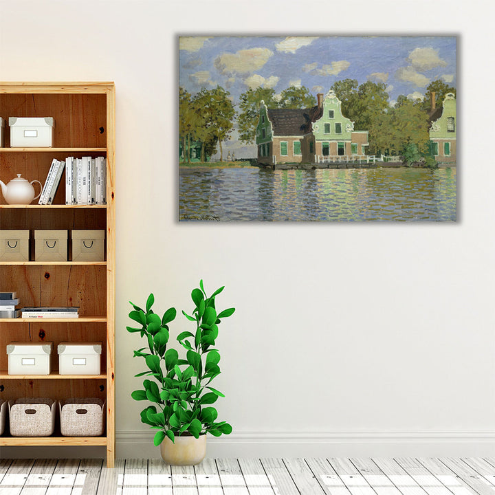 The House on the River Zaan in Zaandam, 1871 - Canvas Print Wall Art