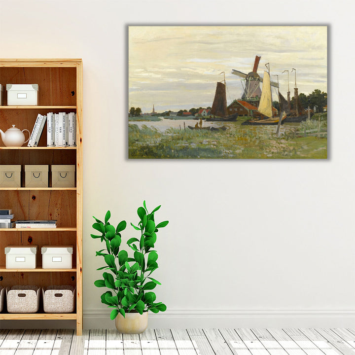 A Windmill in Zaandam, 1871 - Canvas Print Wall Art