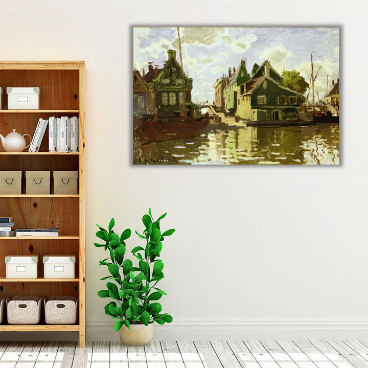 Canal in Zaandam, 1871 - Canvas Print Wall Art