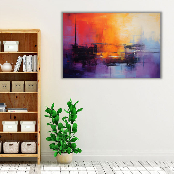 Factory Lightscape - Canvas Print Wall Art