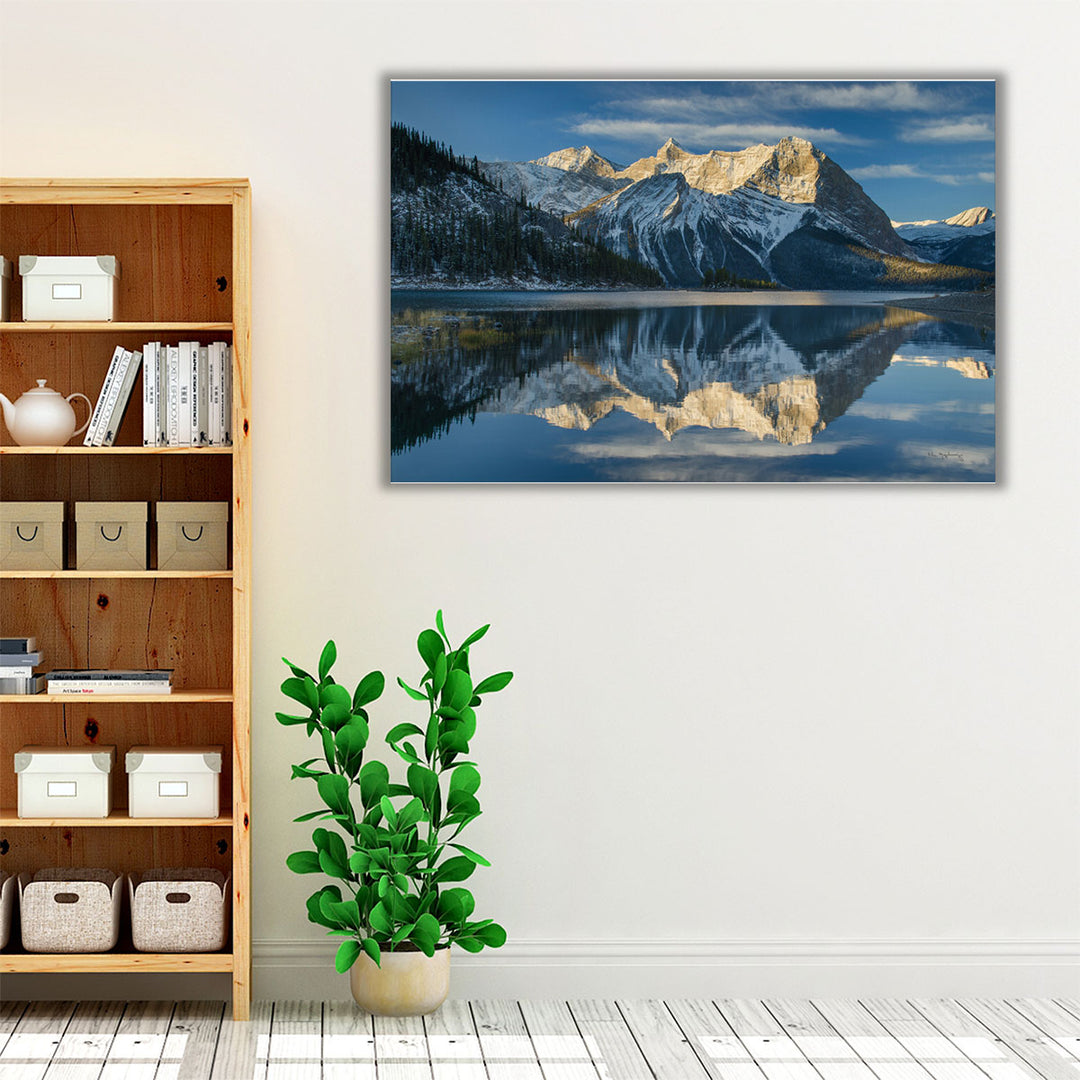 Kananaskis Lake Reflection - Canvas Print Wall Art