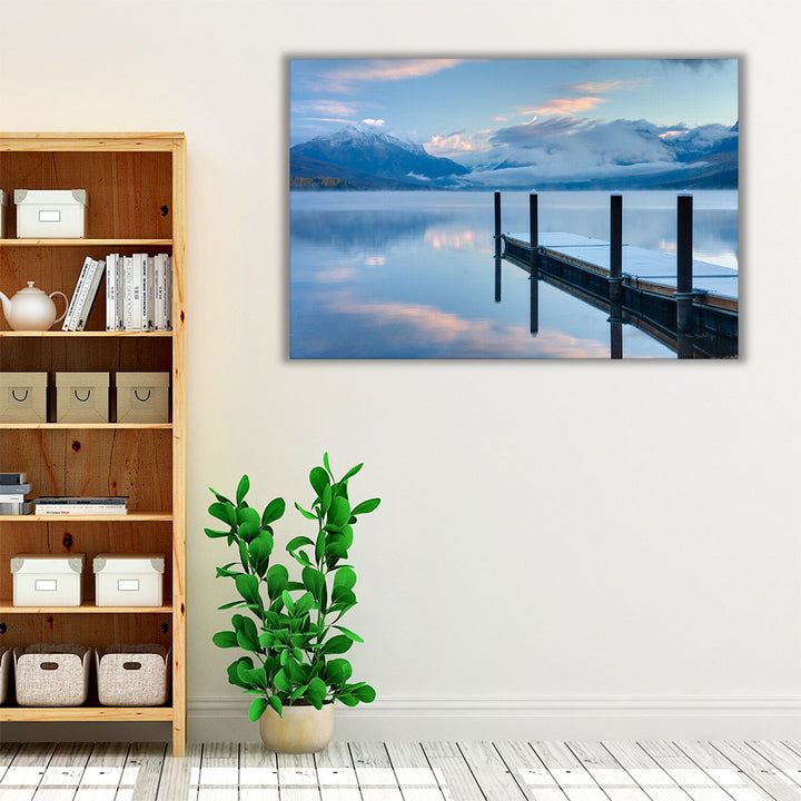 Lake McDonald Dock - Canvas Print Wall Art