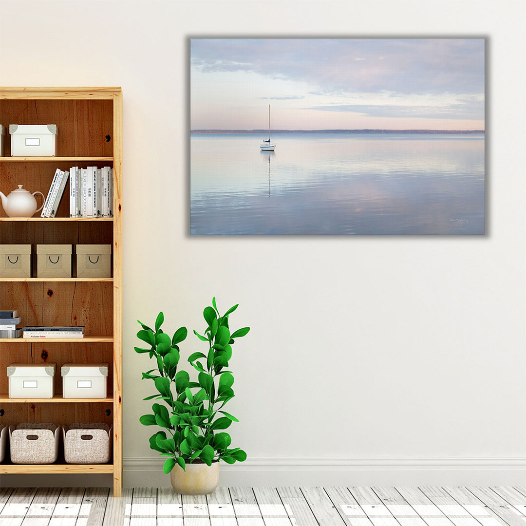 Sailboat in Bellingham Bay I - Canvas Print Wall Art