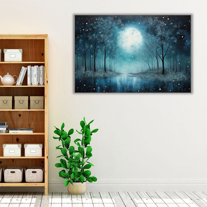 Lunar Lullaby - Canvas Print Wall Art