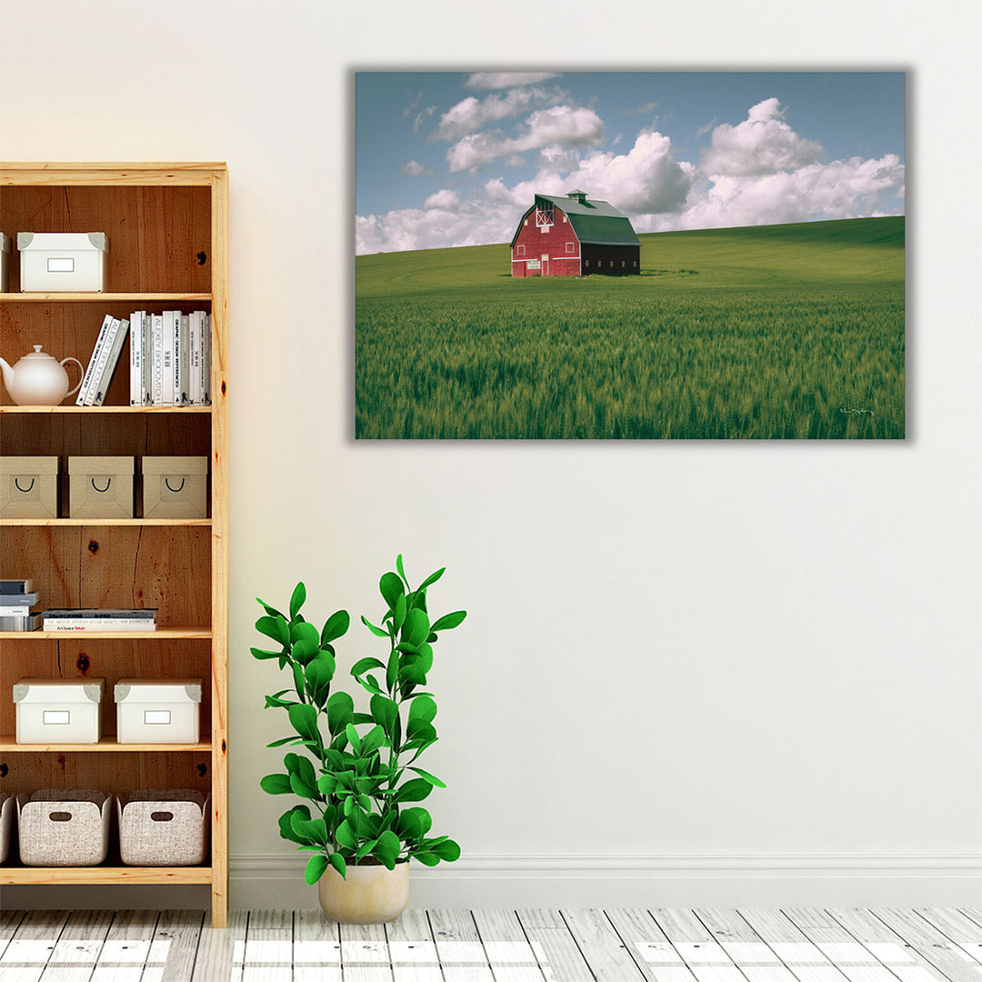 Palouse Region Red Barn I - Canvas Print Wall Art