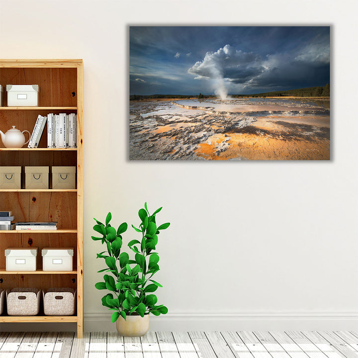 Great Fountain Geyser - Canvas Print Wall Art