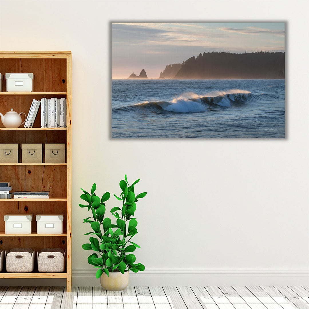 Rialto Beach Waves - Canvas Print Wall Art