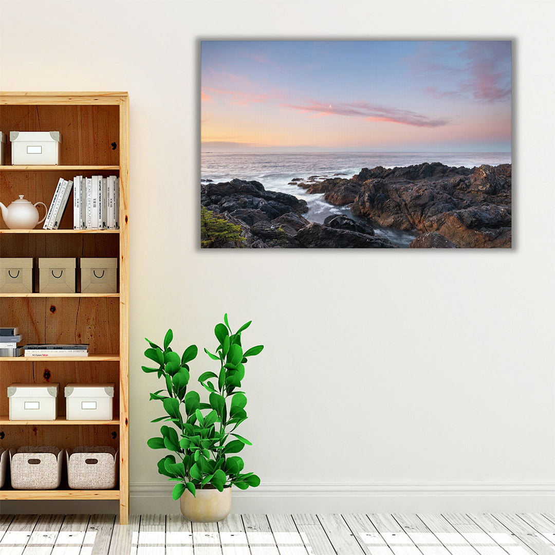 Rugged Coast Along Wild Pacific Trail - Canvas Print Wall Art