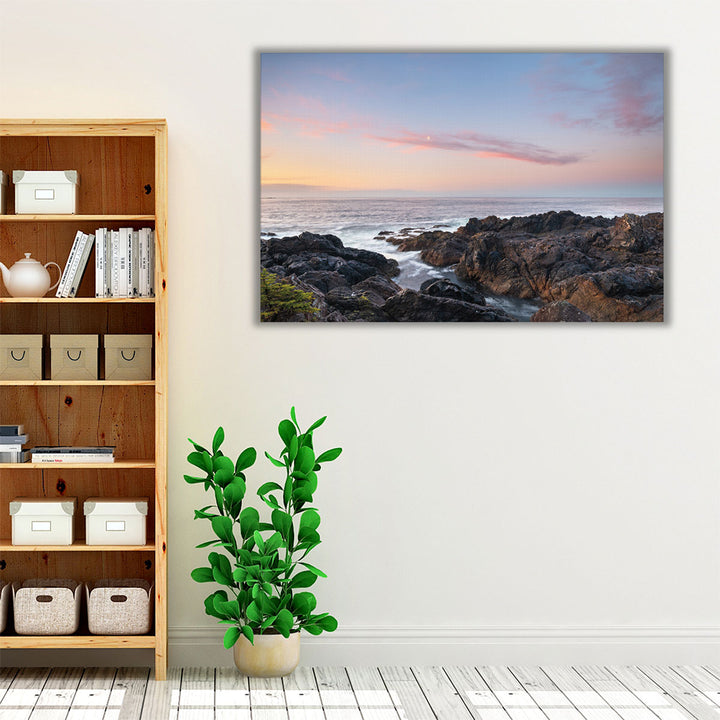 Rugged Coast Along Wild Pacific Trail - Canvas Print Wall Art