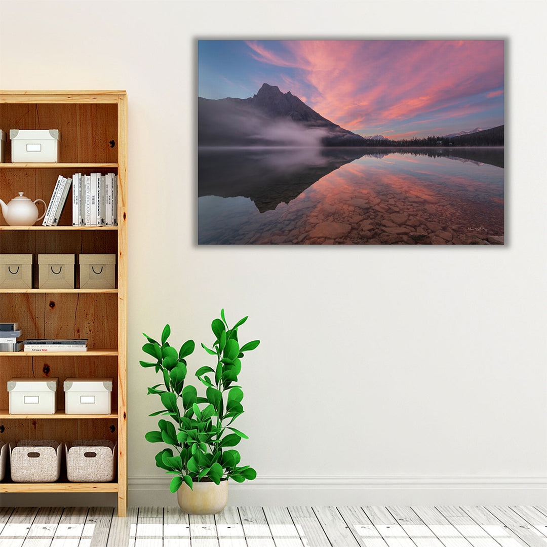 Emerald Lake Evening - Canvas Print Wall Art