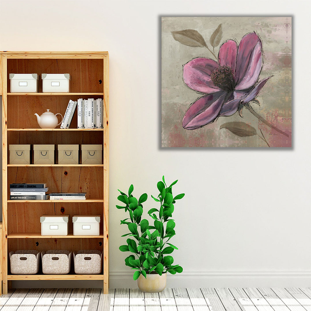 Plum Floral III - Canvas Print Wall Art