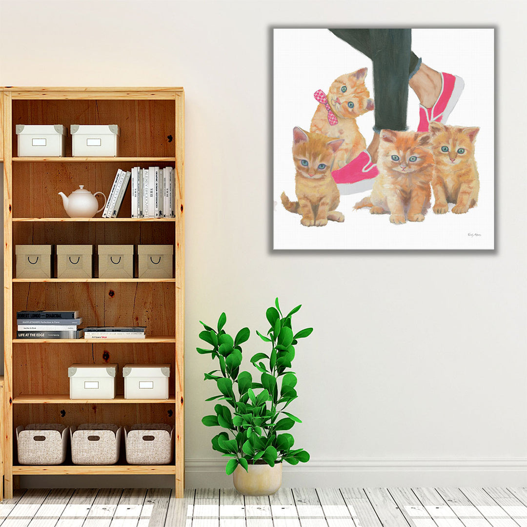 Cutie Kitties I - Canvas Print Wall Art