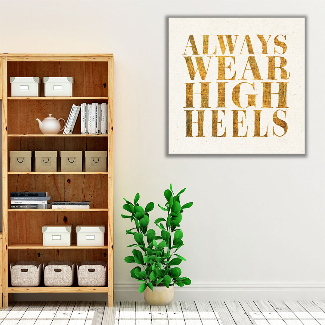 Shoe Festish Quotes II - Canvas Print Wall Art