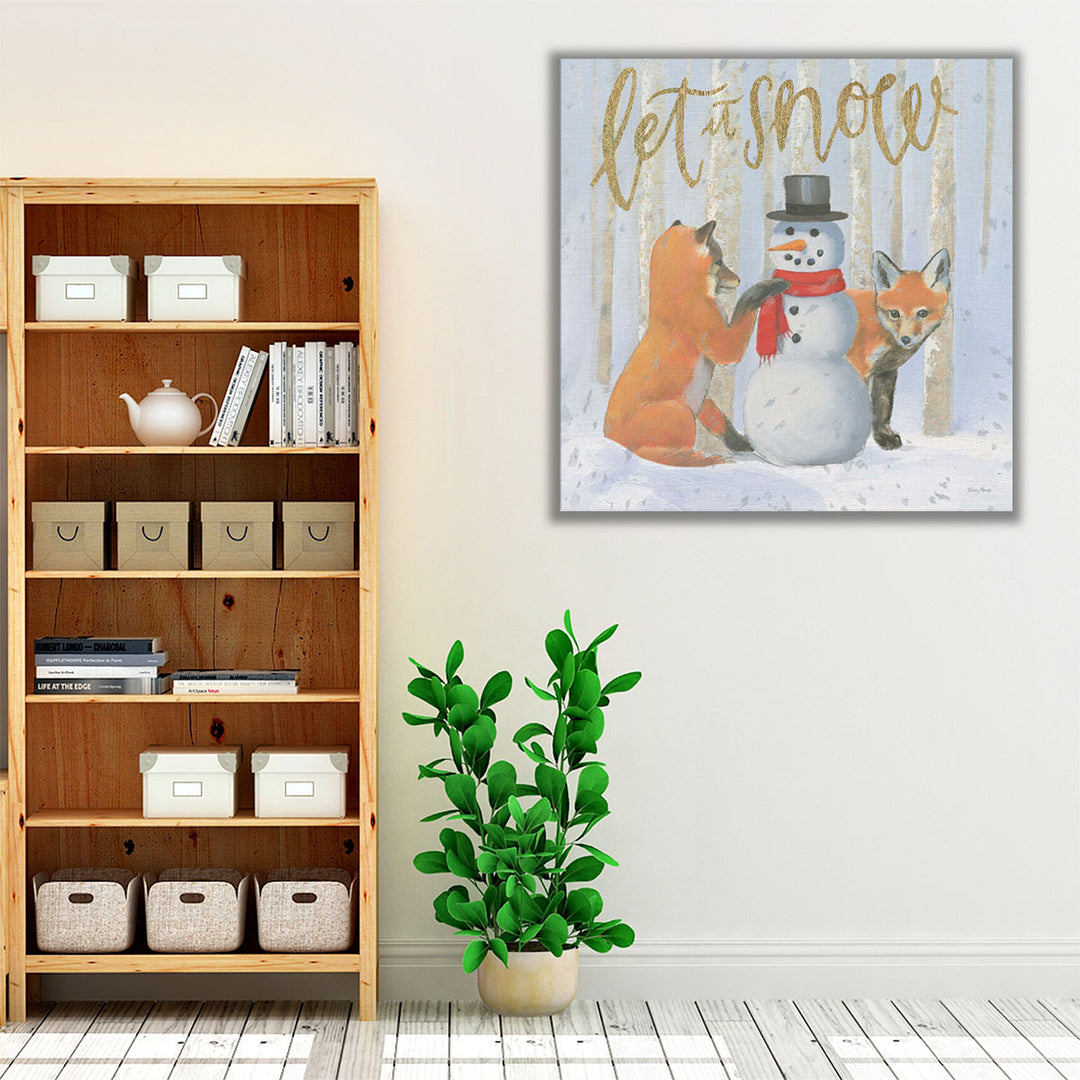 Christmas Critters Bright III - Canvas Print Wall Art