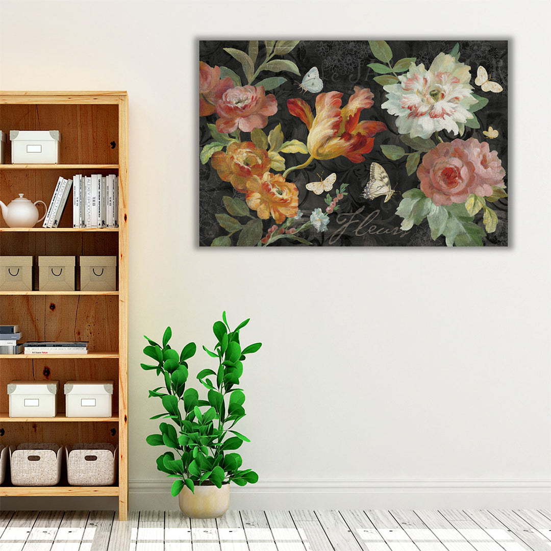 Seaside Garden III Black - Canvas Print Wall Art