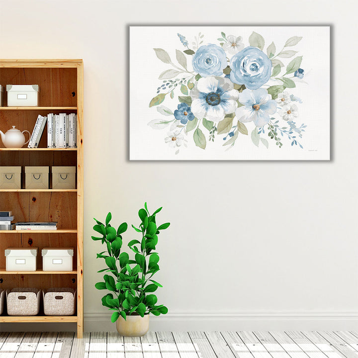 Essence of Spring I Blue - Canvas Print Wall Art