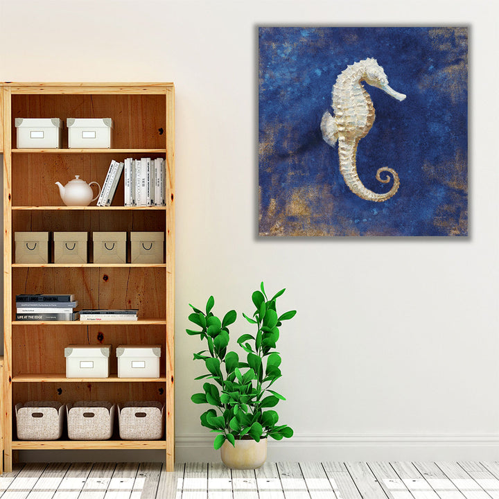 Treasures from the Sea Indigo I - Canvas Print Wall Art