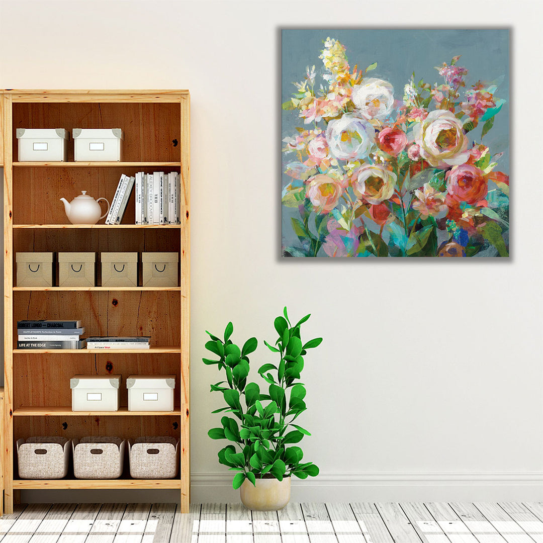 Joy of the Garden Square I - Canvas Print Wall Art