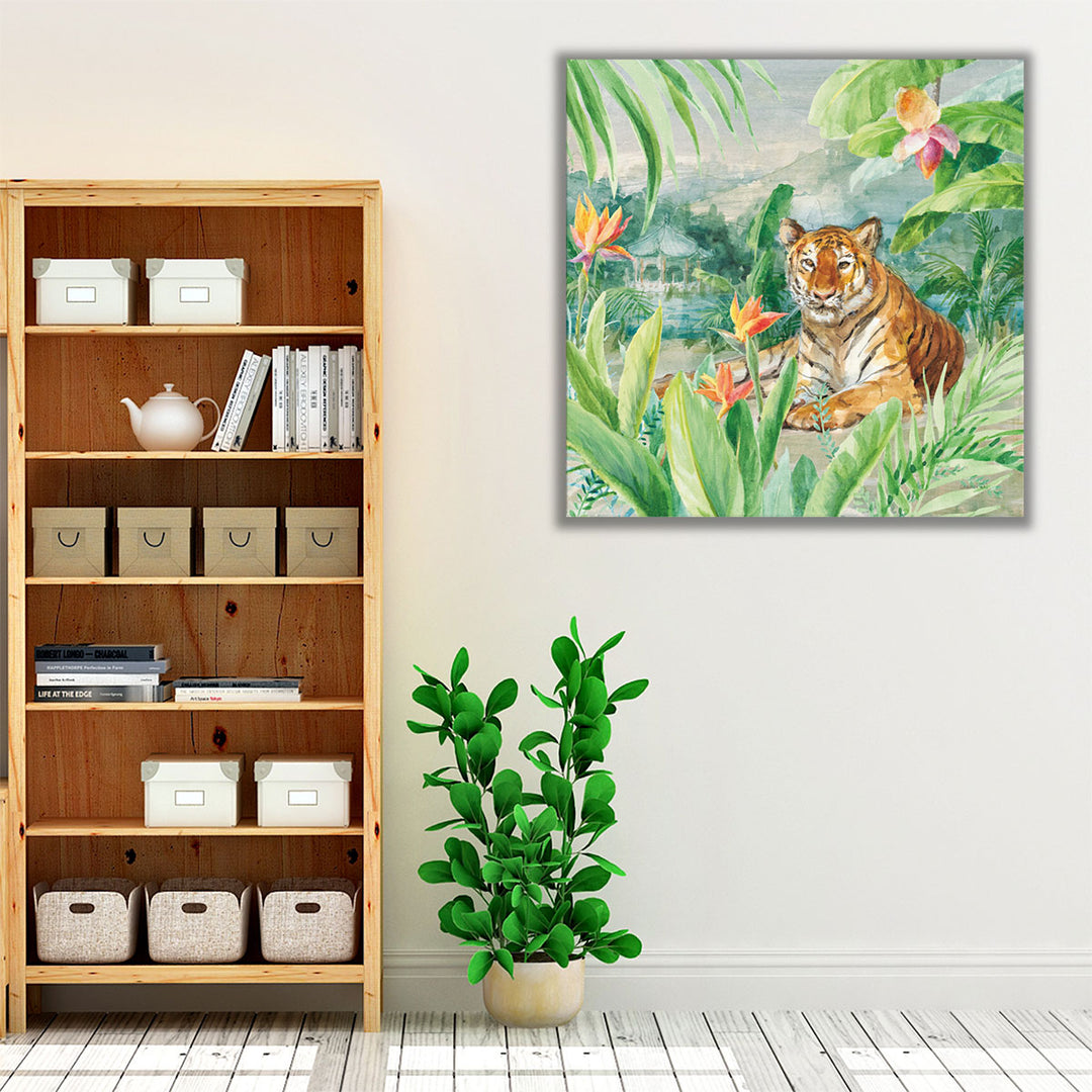 Lounging Tiger - Canvas Print Wall Art