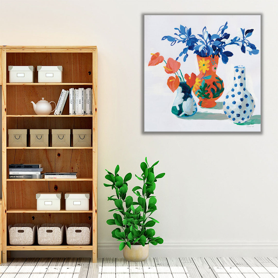 Bungalow Vases - Canvas Print Wall Art